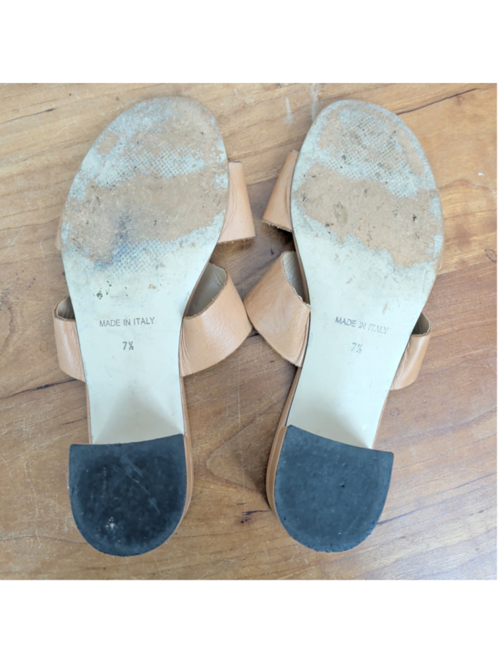 Sophia Milano Italian Made Chunky Heeled Mule Size 7.5 - Picture 2 of 8
